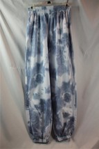 NIP Amazon Blue White Tie Dye Jogger Sweatpants Sz Small Elastic Waist - $14.24