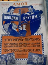 Amor Sheet Music Broadway Rhythm By Ruiz/Skylar Marjorie Hammer 1943 - £4.79 GBP