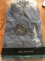John Ashford Men&#39;s Long Sleeve Size M 15.5 32/33 Ships N 24h - $34.53
