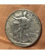 1946-D Sue Walking Liberty Half Dollar Nice Circulated Condition - $54.39 CAD