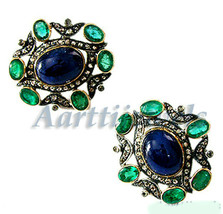 Victorian 1.60ct Rose Cut Diamond Gemstones Wedding Earrings Vintage VTJ... - $509.65