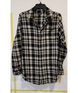 New Art Class Boys Plaid Flannel Shirt Snap Buttons XL (16) Zipper Side - $6.78 CAD