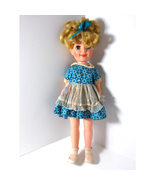 Miss Sunbeam Bread Advertising Doll Wearing Blue Floral Dress - Adorable... - $30.61 CAD