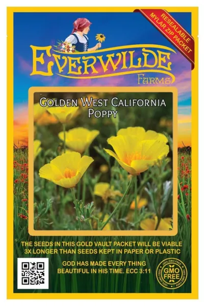 1000 Golden West California Poppy Wildflower Seeds Farms Fresh New - £6.27 GBP