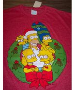 Vintage Style THE SIMPSONS Family CHRISTMAS T-Shirt LARGE NEW w/ TAG Hom... - $19.80