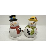 Holiday Snowman And Snow Lady Salt And Pepper Shakers - €7,88 EUR