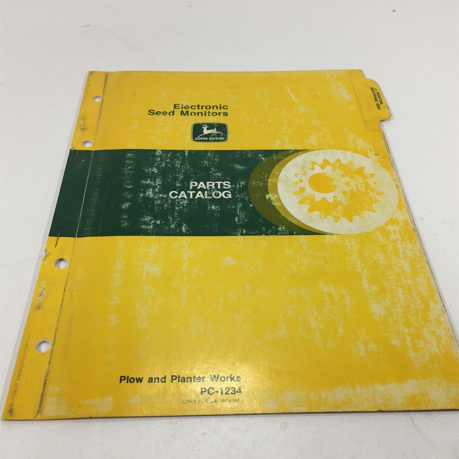 Genuine John Deere Electronic Seed Monitors Part Catalog PC1234 Dealer