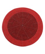 Bliss Perlen Weihnachten Rund Ort Tisch Matte 30.5cm - Rot - $43.63 CAD