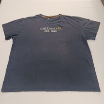 Carhartt K568 NVY Men's Blue Cotton T-Shirt Adult 2XL Graphic Tee Short Sleeve image 12