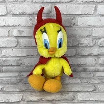 Looney Tunes Tweety Bird Devil Halloween Costume 12&quot; Toy Plush Warner Bros - $15.95