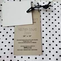 Polka Dot Kitchen Towels, set of 2, Thankful Grateful Blessed, Stitch & Weft NWT image 4