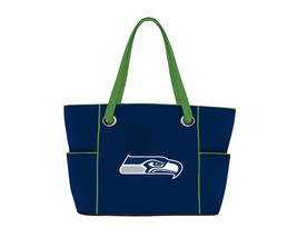 Seattle Seahawks NFL Football Purse Deluxe Tote Bag Embroidered Logo 16.... - £36.64 GBP