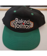 Vintage Frito Lay Brand Baked Tostitos Black / Green Snapback Baseball Cap - £16.34 GBP