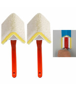 2 Pc Corner Paint Brush Angle Clean Edge Painting House Wall Trim Profes... - £18.32 GBP