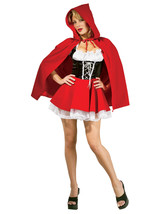 Red Riding Hood Adult Costume - Small, Red, Size One Size - £100.24 GBP