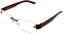 Porsche Design Eyewear Frames Titanium Burgundy Men P8206 D 56 Rimless - £209.66 GBP