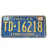 1977 United States Pennsylvania Base Trailer License Plate TD 16218 - $25.73