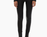 HELMUT LANG Femmes Leggings Stretch Leather Solide Noire Taille US 0 G06... - $665.26