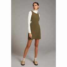 New Anthropologie Cut-Out Shift Dress Mare Mare $140 MEDIUM Green Mini - £50.83 GBP