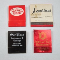 4 Matchbooks Ohio Restaurants Country Folks, Annarinos, Our Place, Helen of Troy - £16.07 GBP