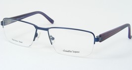 Claudio Lopez CLA90110 2 Azul/Rojo Gafas Montura Metálica 56-17-145mm - $51.79