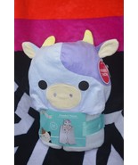 Squishmallows Bubba Cow Purple Plush 2023 Hooded Throw NWT Halloween Xma... - £23.87 GBP