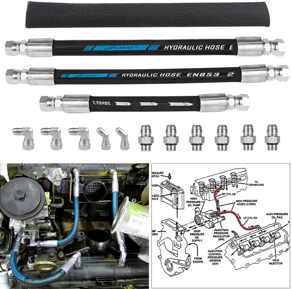 High Pressure Pump Lines YC3Z9J323E Fits for Ford E-350 E-450 Excursion ... - $80.57