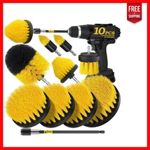 10-Piece Drill Cleaning Attachments - Safe for Floors, Showers &amp; Upholstery - $426.92 MXN