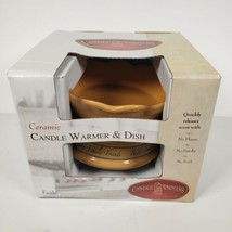 Candle Warmers Etc. Ceramic Candle Warmer and Dish, Faith - New! - £26.02 GBP