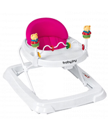 Baby Walker Adjustable Height Removable Toy Wheels Folding Portable Pink - €70,88 EUR