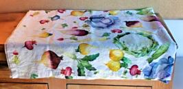 Tessitura Toscana Telerie Tablecloth Made in Italy Vegetable Pattern 51x64 - $49.94