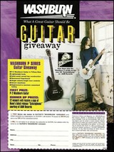 Extreme Nuno Bettencourt Washburn P-2 guitar contest entry form 1997 ad print - £3.31 GBP