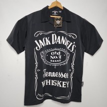 Jack Daniels x Dragonfly Button up Short Sleeve Shirt - Men&#39;s Medium NWT - £27.27 GBP