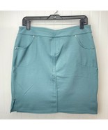 Athleta Active Skirt Sz Medium Blue/Green Stretch Knit Pull On Elastic *... - £12.57 GBP