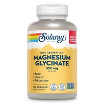 9/28  SOLARAY Magnesium Glycinate Capsules, Chelated Magnesium Bisglycin... - $23.75
