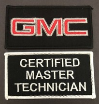 GMC CERTIFIED MASTER TECHNICIAN SEW/IRON PATCH EMBROIDERED UNIFORM CAR T... - £11.77 GBP