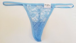 Rue 21 Women&#39;s T Back Thong Panties MEDIUM Blue Heart Rhinestone New - $12.59