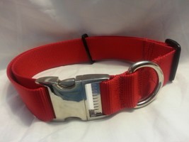 1&quot; Adjustable Dog Collar Metal Side Release Buckles Easy Fit Sizing - £11.94 GBP