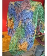Chinese silk scarf rolled by hand 32in - $42.56 CAD