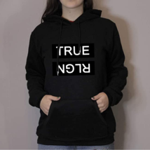  True Religion New Black Women Classic Hoodie - £26.73 GBP