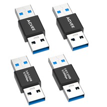 [4 Pack Usb-A 3.0 Male To Usb-A 3.0 Male Adapter, Usb 3.0 Converter Coup... - $18.99