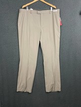 NWT Perry Ellis Portfolio Khaki Flat Front Pants Slacks 40x32 Folio Flex Men&#39;s - £14.79 GBP