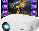 [Auto Focus &amp; 4K Support] Cx02 Projector, 800 Ansi Smart Projector With ... - $294.99