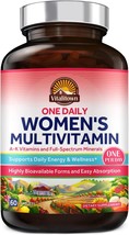 Women's Multivitamin A C D E K Immune, Energy Whole Body Health Support, Non-GMO - $17.83