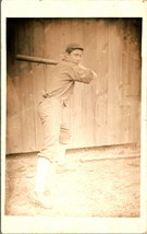 RPPC Baseball Player in Batting Pose Unknown Identity 1904-18 AZO Postcard D11 - £31.90 GBP