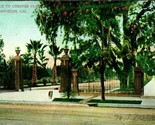 Vtg Postcard 1906 Entrance To Chester Place - Los Angeles CA - Oscar New... - $8.86