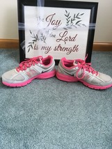 Nike Air Relentless 3 Women’s Gray Pink Running Shoes Size 8.5 #616596-001 EUC! - £19.49 GBP