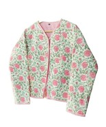 Women&#39;s Quilted Jacket Block Printed Boho Style Quilted Handmade Jackets... - $863.24 MXN