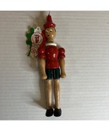 Vintage C2 Rainoldi  1981 Italy  hand painted wooden Pinocchio 7.5” - $773.65 MXN