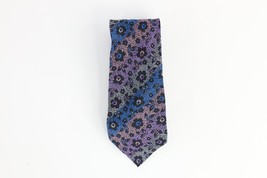 Vintage 70s Missoni Cravatte Striped Floral Flower Silk Neck Tie Suit Tie - £31.54 GBP